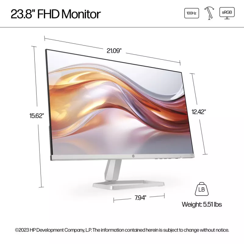 Monitor biurkowy HP – seria 5 524sf – 24 cale – 1920x1080 (FHD) – IPS