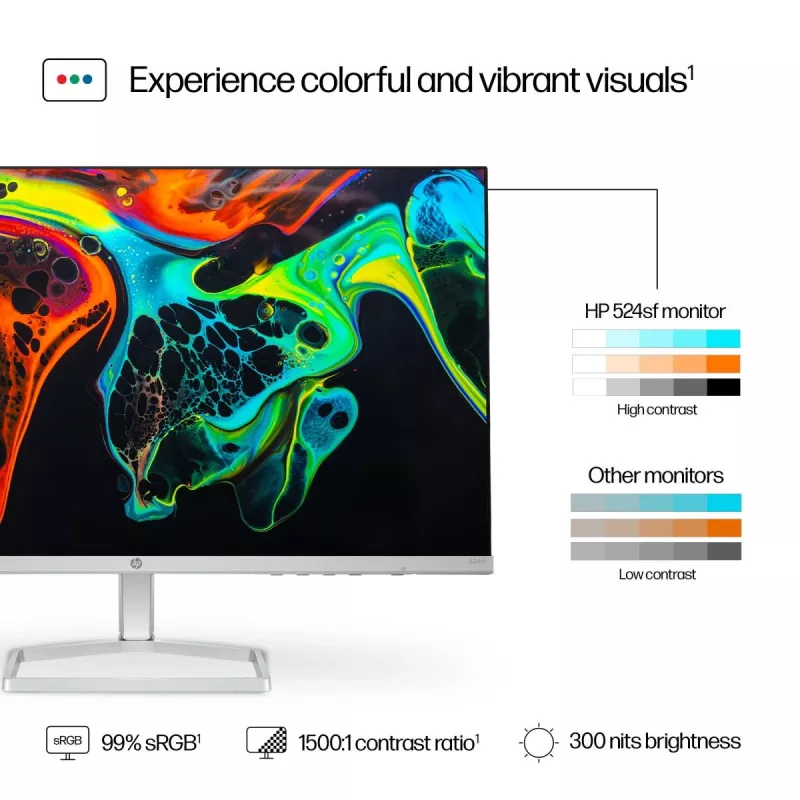 Monitor biurkowy HP – seria 5 524sf – 24 cale – 1920x1080 (FHD) – IPS