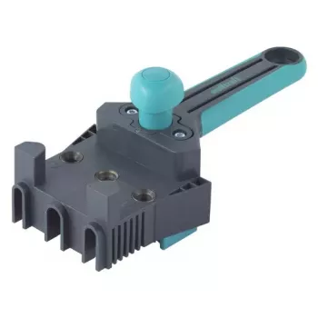 Narzędzie montażowe Wolfcraft Dowelmaster do kołków 6/8/10 mm, grubość płyty 1,2–30 mm, tworzywo/stal, czarny