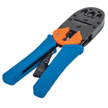 Uniwersalne narzędzie do zaciskania modułowych wtyków Intellinet, do modułowych wtyków RJ45, RJ12 i RJ11