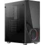 Obudowa PC AEROCOOL Zauron Midi Tower Czarna — Midi Tower, okno boczne, obsługa ATX/microATX/Mini-ITX, maks. GPU 32,5 cm, wysokość chłodzenia CPU 166 mm, 2x wnęka 3,5 cala, 4x wnęka 2,5 cala