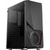 Obudowa PC AEROCOOL Zauron Midi Tower Czarna — Midi Tower, okno boczne, obsługa ATX/microATX/Mini-ITX, maks. GPU 32,5 cm, wysokość chłodzenia CPU 166 mm, 2x wnęka 3,5 cala, 4x wnęka 2,5 cala