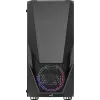Obudowa PC AEROCOOL Zauron Midi Tower Czarna — Midi Tower, okno boczne, obsługa ATX/microATX/Mini-ITX, maks. GPU 32,5 cm, wysokość chłodzenia CPU 166 mm, 2x wnęka 3,5 cala, 4x wnęka 2,5 cala