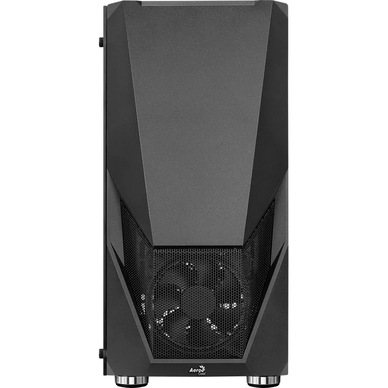 Obudowa PC AEROCOOL Zauron Midi Tower Czarna — Midi Tower, okno boczne, obsługa ATX/microATX/Mini-ITX, maks. GPU 32,5 cm, wysokość chłodzenia CPU 166 mm, 2x wnęka 3,5 cala, 4x wnęka 2,5 cala