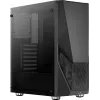 Obudowa PC AEROCOOL Zauron Midi Tower Czarna — Midi Tower, okno boczne, obsługa ATX/microATX/Mini-ITX, maks. GPU 32,5 cm, wysokość chłodzenia CPU 166 mm, 2x wnęka 3,5 cala, 4x wnęka 2,5 cala