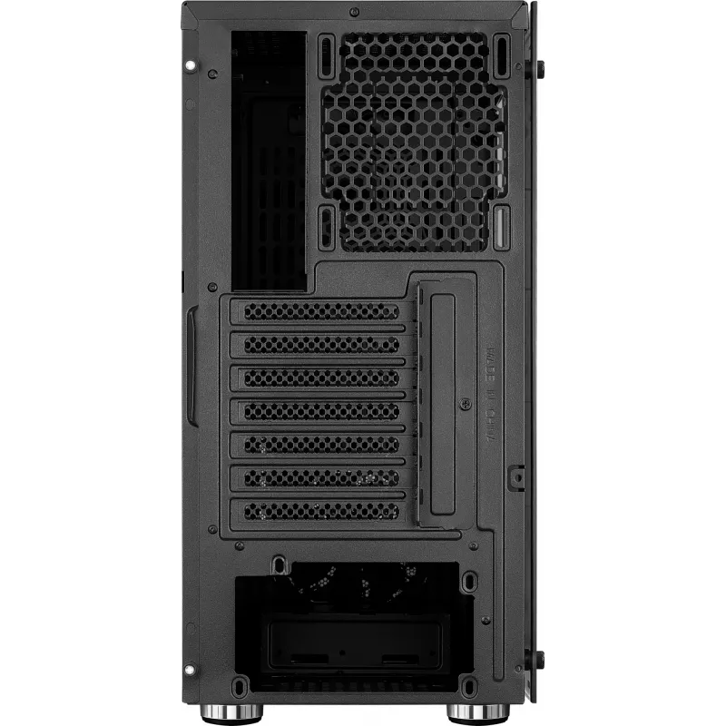 Obudowa PC AEROCOOL Zauron Midi Tower Czarna — Midi Tower, okno boczne, obsługa ATX/microATX/Mini-ITX, maks. GPU 32,5 cm, wysokość chłodzenia CPU 166 mm, 2x wnęka 3,5 cala, 4x wnęka 2,5 cala