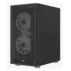 Obudowa PC Midi Tower AEROCOOL Graphite‑G‑BK‑v2 — Czarna, ATX/Micro‑ATX/Mini‑ITX, przód 2×140 mm + tył 1×140 mm