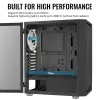 Obudowa PC Midi Tower AEROCOOL Graphite‑G‑BK‑v2 — Czarna, ATX/Micro‑ATX/Mini‑ITX, przód 2×140 mm + tył 1×140 mm