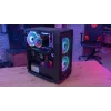 Obudowa PC Midi Tower AEROCOOL Graphite‑G‑BK‑v2 — Czarna, ATX/Micro‑ATX/Mini‑ITX, przód 2×140 mm + tył 1×140 mm