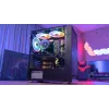 Obudowa PC Midi Tower AEROCOOL Graphite‑G‑BK‑v2 — Czarna, ATX/Micro‑ATX/Mini‑ITX, przód 2×140 mm + tył 1×140 mm
