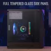 Obudowa PC AEROCOOL Raider Mini G V3 Mini-ITX / microATX, czarna, okno boczne, zielone LED, maks. GPU 285 mm, chłodzenie CPU 159 mm