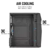 Obudowa PC AEROCOOL Raider Mini G V3 Mini-ITX / microATX, czarna, okno boczne, zielone LED, maks. GPU 285 mm, chłodzenie CPU 159 mm