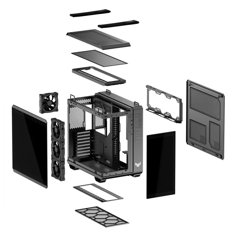 ASUS TUF GAMING GT502 Horizon TG ARGB Czarny Midi Tower