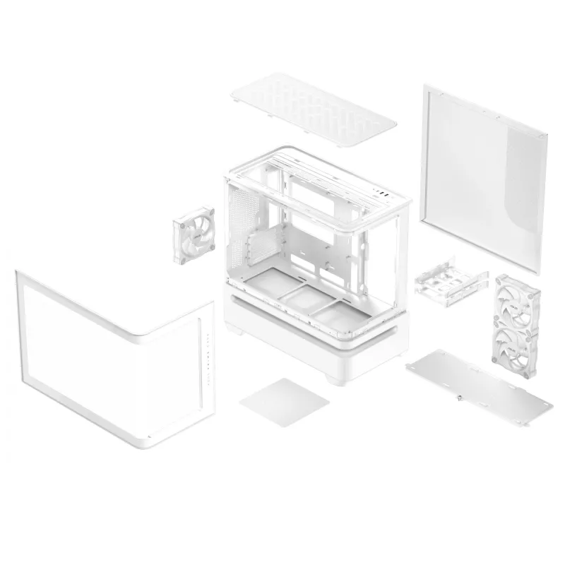 ASUS PRIME AP202 ARGB Midi Tower Biały