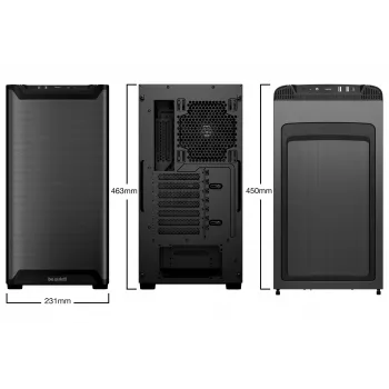 Obudowa PC be quiet! PURE BASE 501 Airflow Midi Tower Czarna