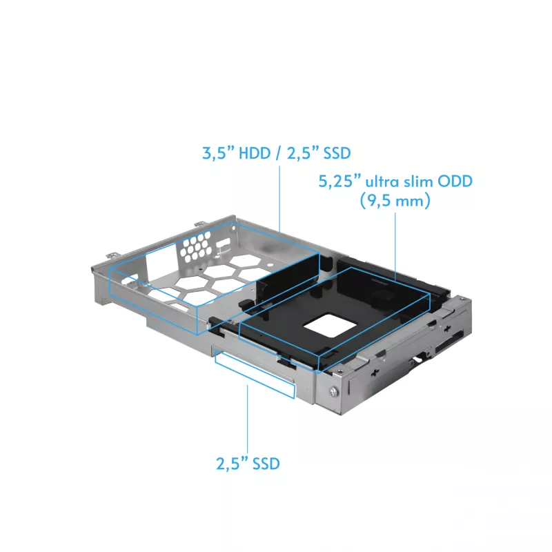 Obudowa komputerowa CHIEFTEC BE-10B-300 Small Form Factor Czarna, microATX, zasilacz 300 W, GPU 22 cm