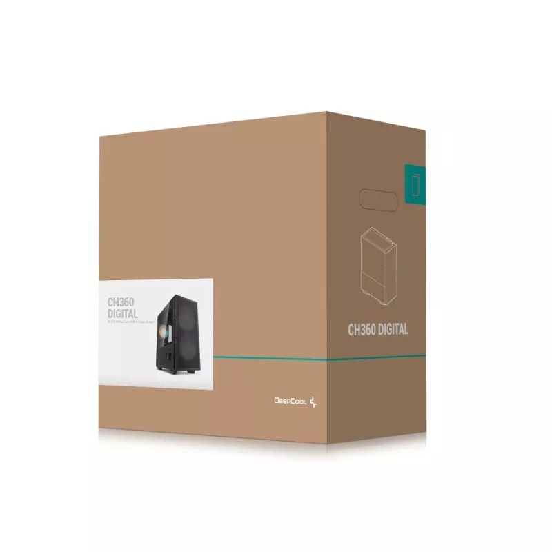DEEPCOOL Ch360 Digital Micro Tower Case - Czarny