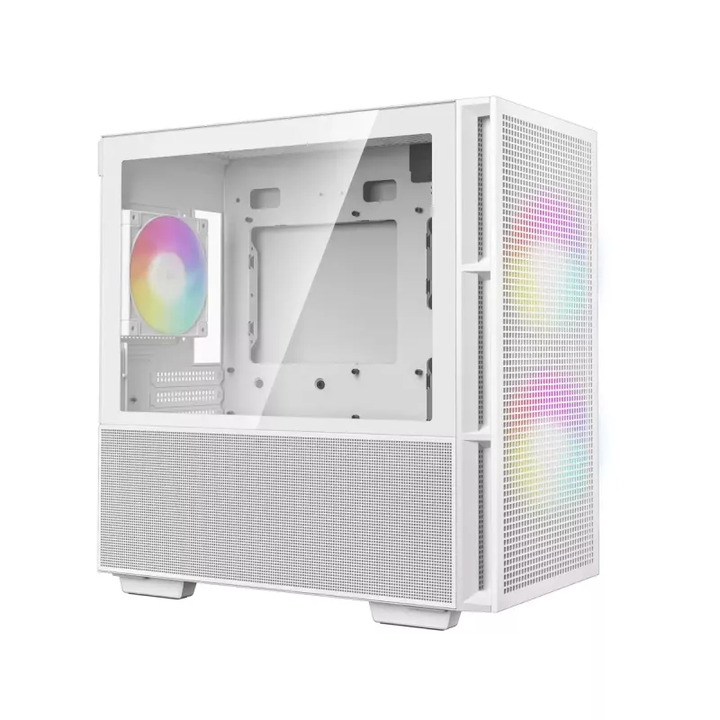 DeepCool CH360 obudowa komputerowa Micro-ATX, szkło hartowane, bez zasilacza, biała