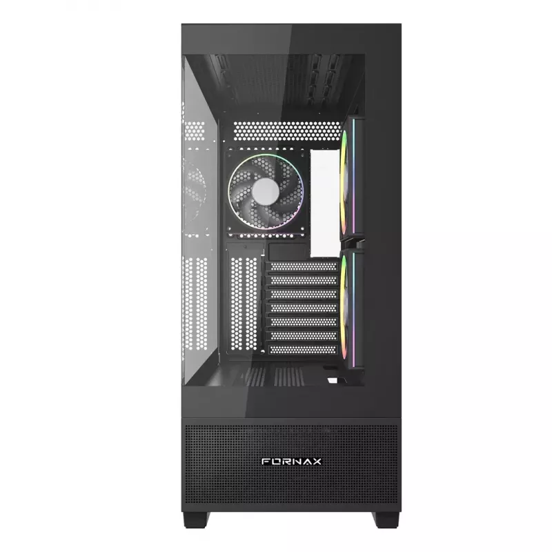 Obudowa komputerowa GEMBIRD Fornax X550, ATX, czarna