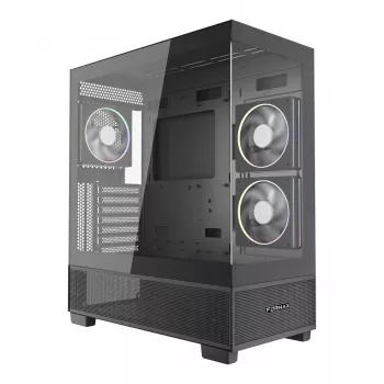 Obudowa komputerowa GEMBIRD Fornax X550, ATX, czarna