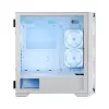Obudowa PC MODECOM HORIZON FLOW MIDI biały — Midi-Tower, ARGB, hartowane szkło, micro ATX, USB-C, 3x140mm przód, 1x140mm tył, GPU do 400 mm, wysokość chłodzenia CPU 172 mm