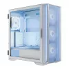 Obudowa PC MODECOM HORIZON FLOW MIDI biały — Midi-Tower, ARGB, hartowane szkło, micro ATX, USB-C, 3x140mm przód, 1x140mm tył, GPU do 400 mm, wysokość chłodzenia CPU 172 mm