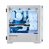 Obudowa PC MODECOM HORIZON FLOW MIDI biały — Midi-Tower, ARGB, hartowane szkło, micro ATX, USB-C, 3x140mm przód, 1x140mm tył, GPU do 400 mm, wysokość chłodzenia CPU 172 mm