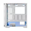 Obudowa PC MODECOM HORIZON FLOW MIDI biały — Midi-Tower, ARGB, hartowane szkło, micro ATX, USB-C, 3x140mm przód, 1x140mm tył, GPU do 400 mm, wysokość chłodzenia CPU 172 mm