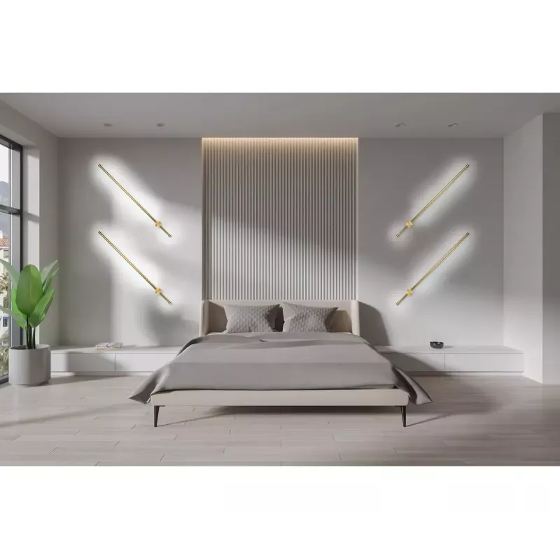 Lampa ścienna LED ActiveJet AJE-HILTON Patyna Złota 13W 3000K 555lm 900mm Wewnętrzna CRI80