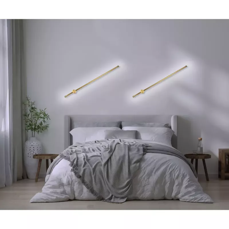 Lampa ścienna LED ActiveJet AJE-HILTON Patyna Złota 13W 3000K 555lm 900mm Wewnętrzna CRI80