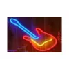 Lampa neonowa LED ActiveJet AJE-NEON GUITAR wielokolorowa USB 5V, 240×176×20 mm, montaż natynkowy