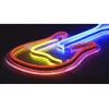 Lampa neonowa LED ActiveJet AJE-NEON GUITAR wielokolorowa USB 5V, 240×176×20 mm, montaż natynkowy
