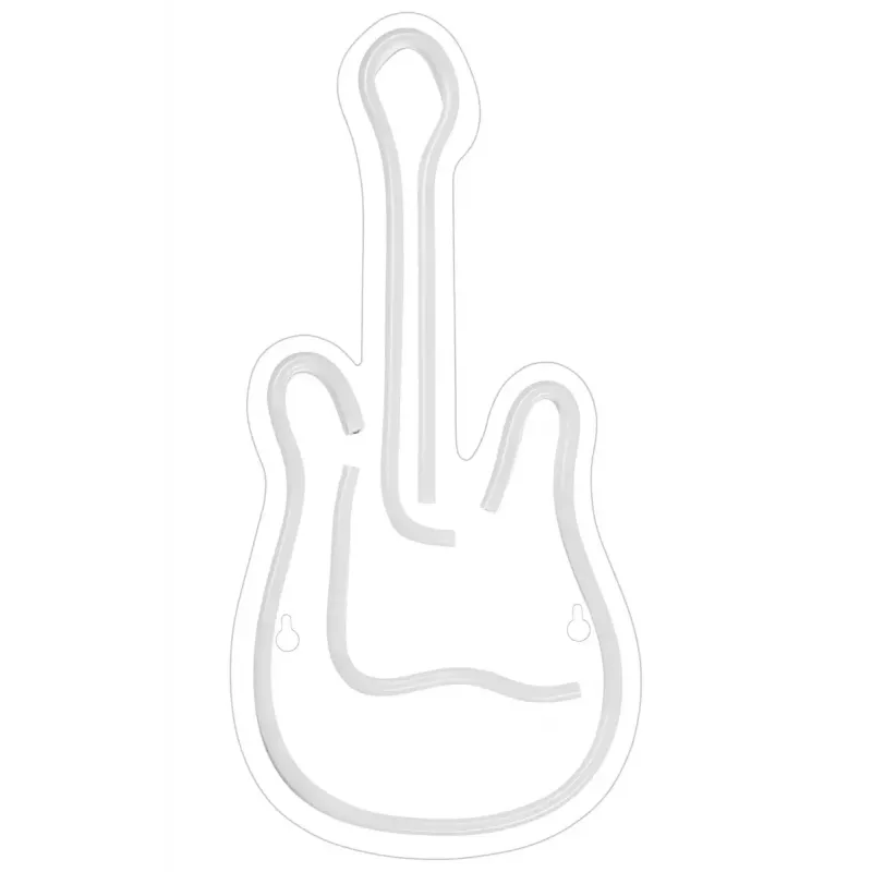 Lampa neonowa LED ActiveJet AJE-NEON GUITAR wielokolorowa USB 5V, 240×176×20 mm, montaż natynkowy