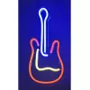 Lampa neonowa LED ActiveJet AJE-NEON GUITAR wielokolorowa USB 5V, 240×176×20 mm, montaż natynkowy