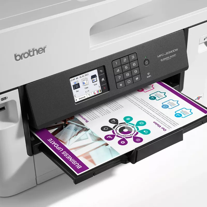 Wielofunkcyjna drukarka Brother MFC-J2340DW atramentowa kolor – A3, dupleks, Wi‑Fi, ADF 50, 1200x4800 dpi