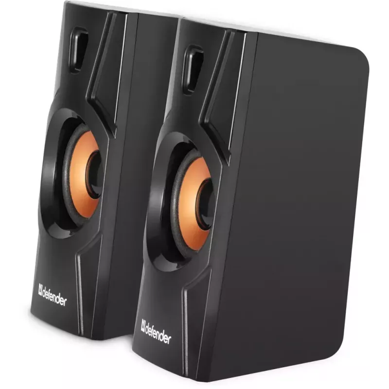 Przewodowy głośnik stacjonarny DEFENDER Aurora S8 — 2.0, 8 W RMS, zasilanie USB, 3,5 mm, czarny