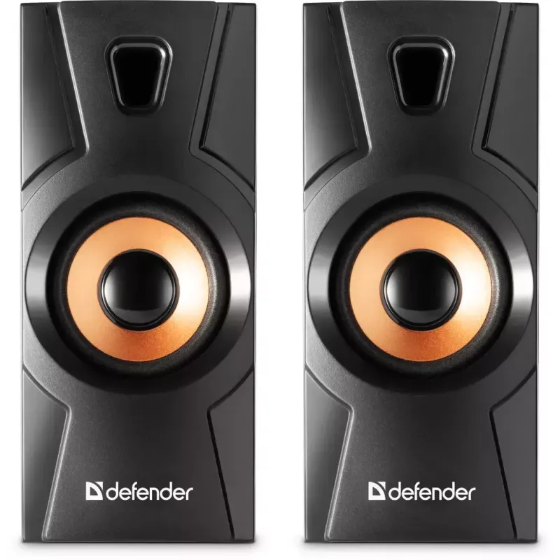 Przewodowy głośnik stacjonarny DEFENDER Aurora S8 — 2.0, 8 W RMS, zasilanie USB, 3,5 mm, czarny