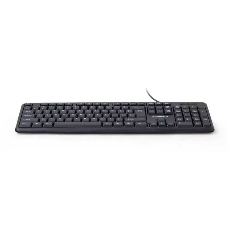GEMBIRD KB-U-103 Standard - Klawiatura - Przewodowa USB - Czarna - Qwerty US/Międzynarodowa