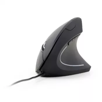 Mysz optyczna GEMBIRD MUS-ERGO-01 - ergonomiczna 6 przycisków, kółko, USB, czarna