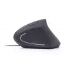 Mysz optyczna GEMBIRD MUS-ERGO-01 - ergonomiczna 6 przycisków, kółko, USB, czarna
