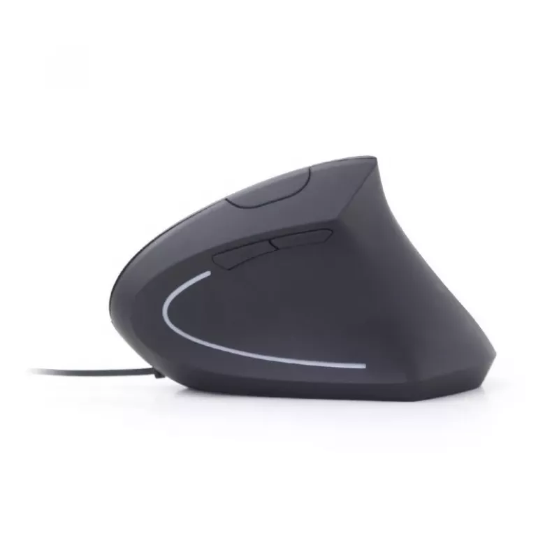 Mysz optyczna GEMBIRD MUS-ERGO-01 - ergonomiczna 6 przycisków, kółko, USB, czarna