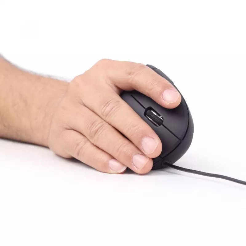 Mysz optyczna GEMBIRD MUS-ERGO-01 - ergonomiczna 6 przycisków, kółko, USB, czarna