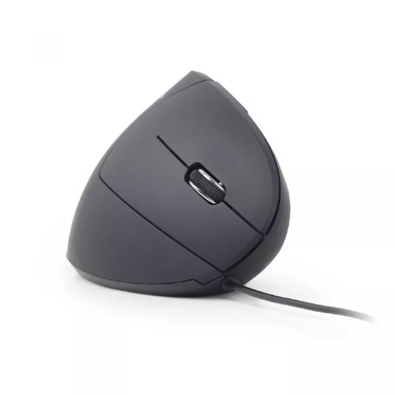 Mysz optyczna GEMBIRD MUS-ERGO-01 - ergonomiczna 6 przycisków, kółko, USB, czarna