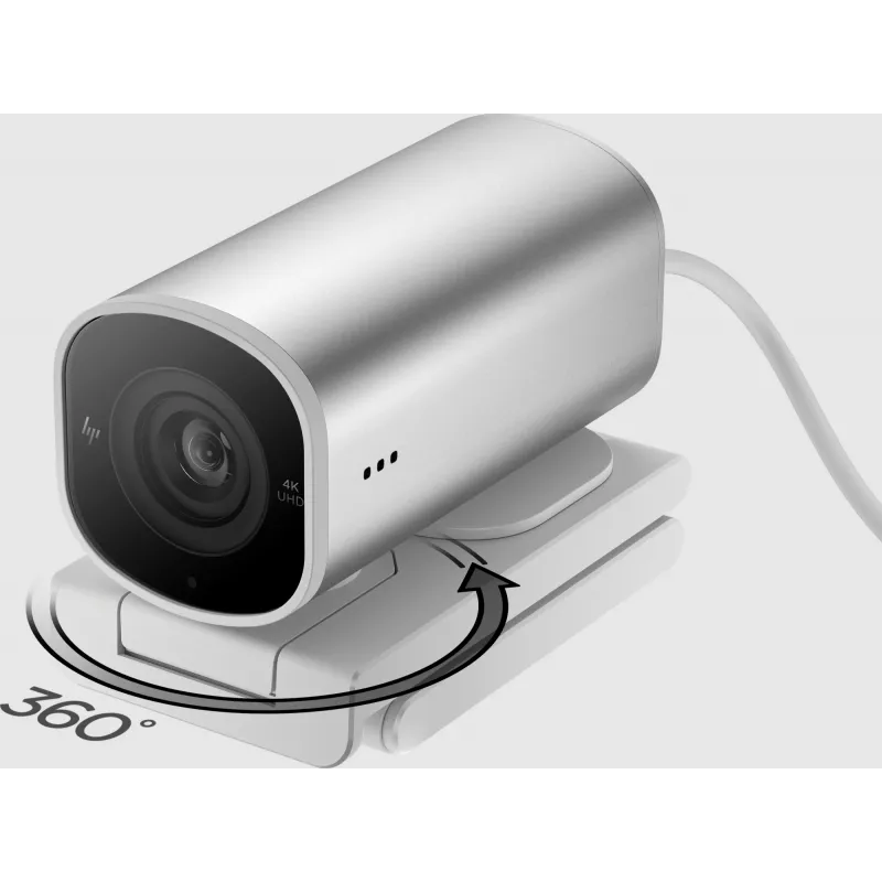 HP 960 4K Streaming Webcam, 8 MP, 3840 x 2160 pikseli, 4K Ultra HD, 30 fps, 5x, Dom