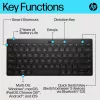 Klawiatura Bluetooth HP 350 Compact Multi-Device, bezprzewodowa, Bluetooth, mechaniczna, QWERTY, czarna