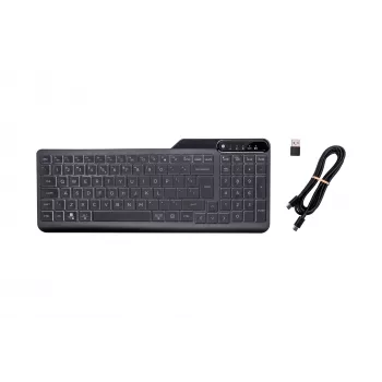 HP 400 podświetlana klawiatura przewodowa, pełnowymiarowa (100%), przewodowa, USB, mechaniczna, QWERTY, czarna