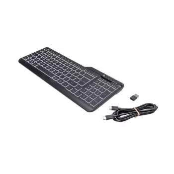 HP 400 podświetlana klawiatura przewodowa, pełnowymiarowa (100%), przewodowa, USB, mechaniczna, QWERTY, czarna