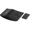 Klawiatura bezprzewodowa ergonomiczna HP 965, pełnowymiarowa (100%), bezprzewodowa, RF + Bluetooth, membranowa, QWERTY, czarna