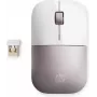 HP Wireless mysz Z3700 - Biały/Różowy, Symetryczna, RF Wireless, 1200 DPI, Różowy, Biały
