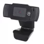Kamera internetowa Manhattan USB, dwa megapiksele (cena wyprzedażowa), 1080p Full HD, USB-A, zintegrowany mikrofon, regulowana podstawa z klipsem, 30 klatek na sekundę, czarna, trzyletnia gwarancja, pudełko
